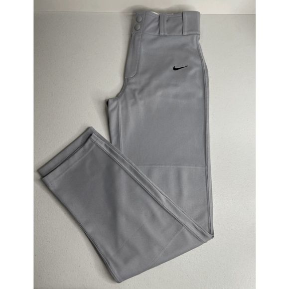 NEW Boy's Youth Small NIKE Core Dri-Fit Open Hem Baseball Pants Gray 615283-052 - Picture 8 of 8